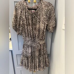 Buddy Love Brown and White Mini Dress